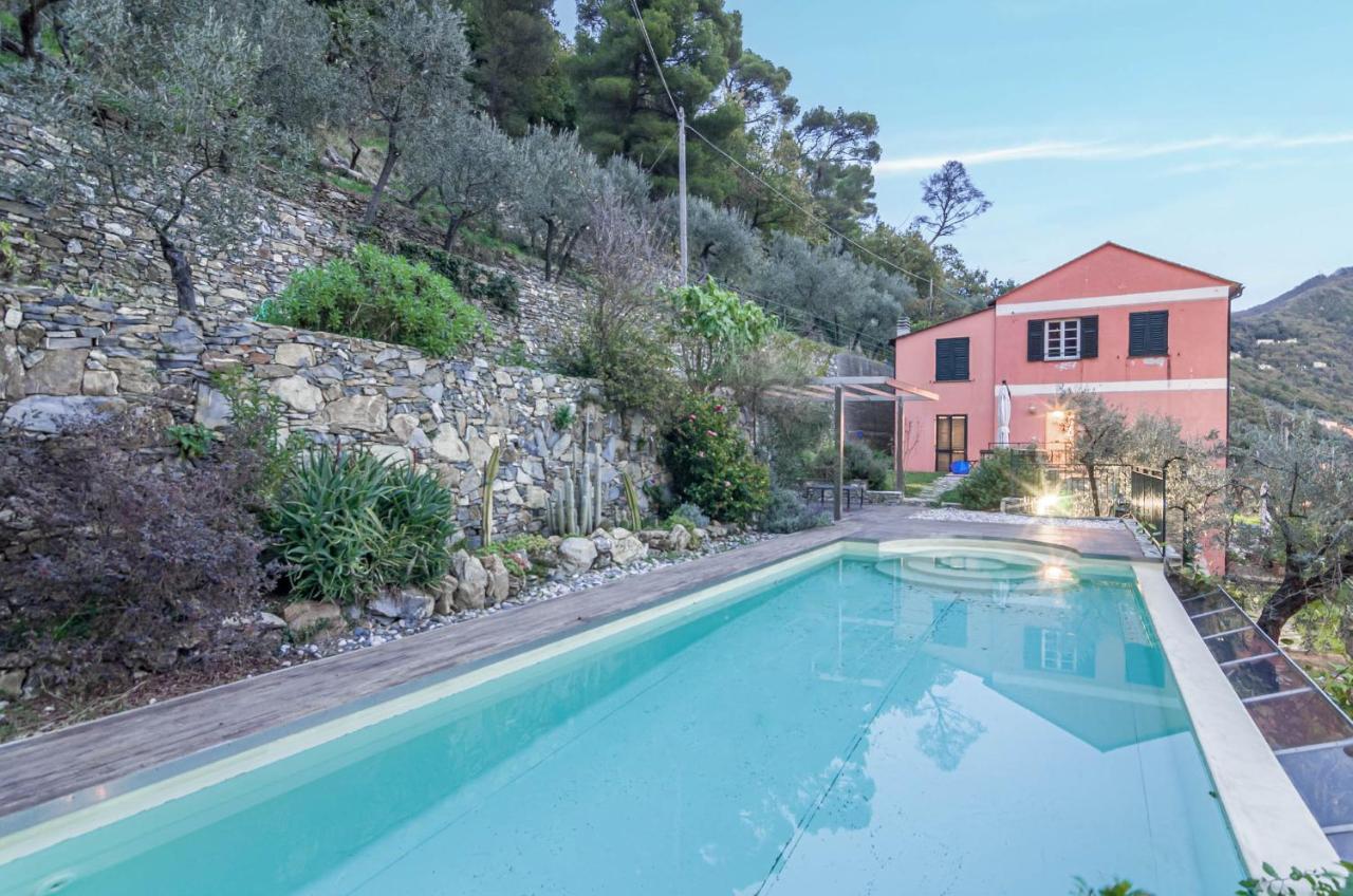 Recco Apartment With View And Pool Eksteriør billede